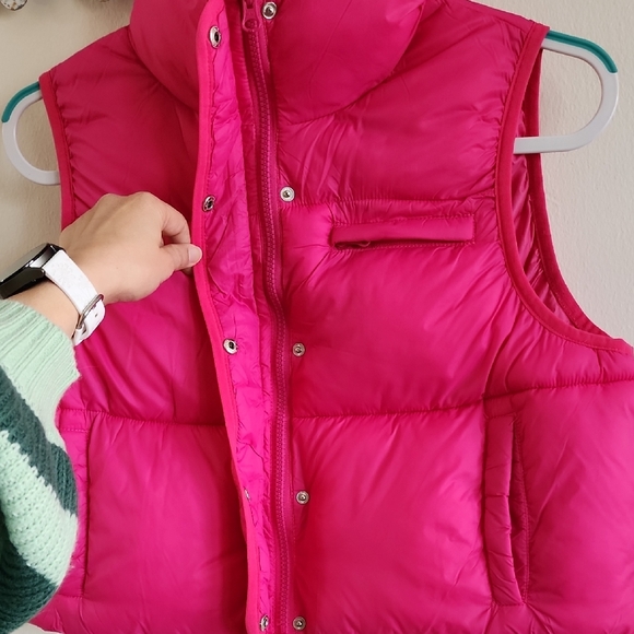 NWT Simply Southern Pink Puffer Vest, Medium - Picture 6 of 12